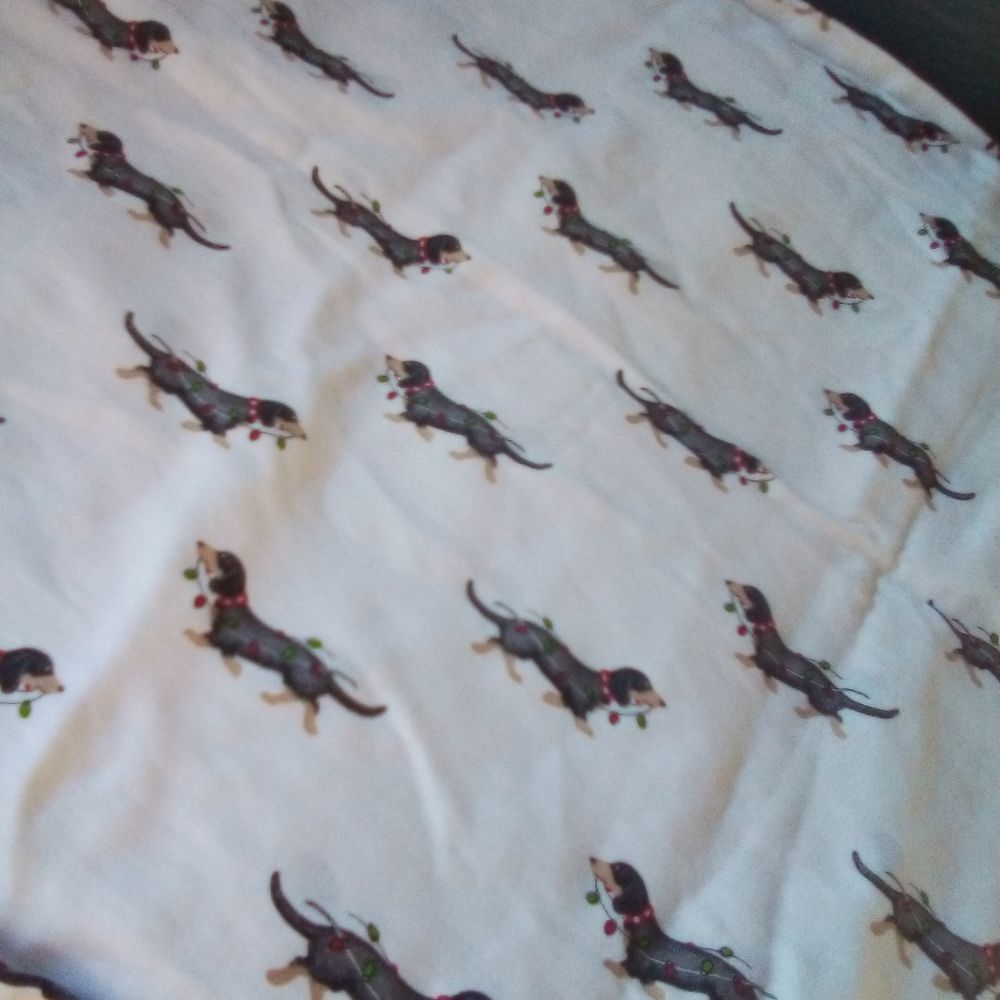 5/$25 Sale Kensie Cotton Christmas Dog Pillowcase